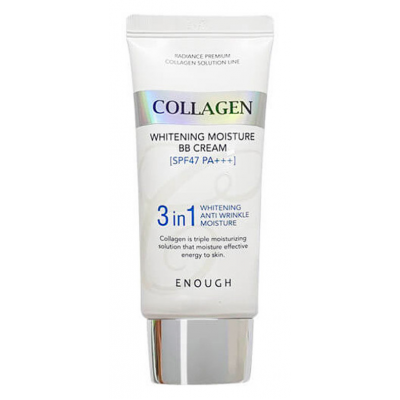 Тональний крем Enough Collagen 3 в 1 Whitening Moisture BB Cream SPF47 PA +++