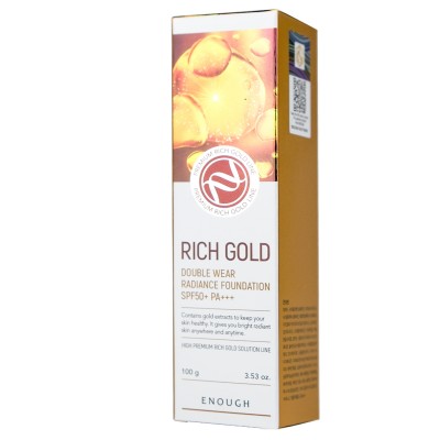 Тональний крем Enough Rich Gold Double Wear Radiance Foundation SPF50+ PA+++ №21
