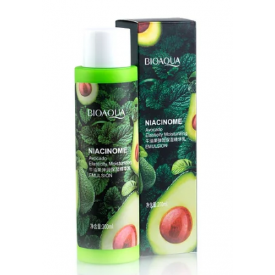 Поживна емульсія для обличчя BIOAQUA Niacinome Avocado Elasticity Moisturizing Emulsion з авокадо 200 мл