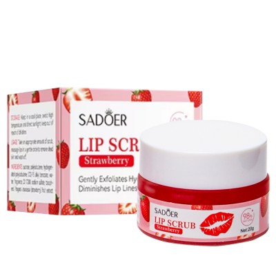 Скраб для губ SADOER Strawberry зволожуючий 20 г