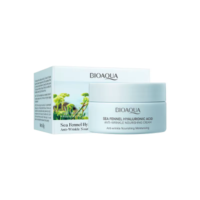 Крем для обличчя BIOAQUA Sea Fennel Hyaluronic Acid антивіковий та поживний 60 г