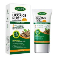 Крем для обличчя SADOER Licorice Root + Vitamin C освітлювальний, зволожуючий 50 г