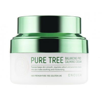 УЦІНКА! Крем для обличчя Enough Pure Tree Balancing Pro Calming Cream заспокійливий із екстрактом чайного дерева 50 мл БЕЗ УПАКОВКИ