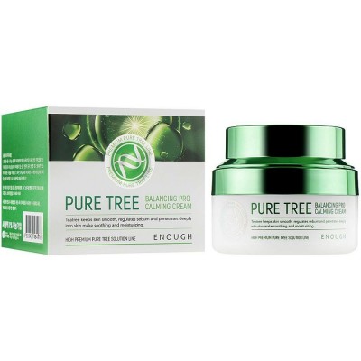 УЦІНКА! Крем для обличчя Enough Pure Tree Balancing Pro Calming Cream заспокійливий із екстрактом чайного дерева 50 мл БЕЗ УПАКОВКИ