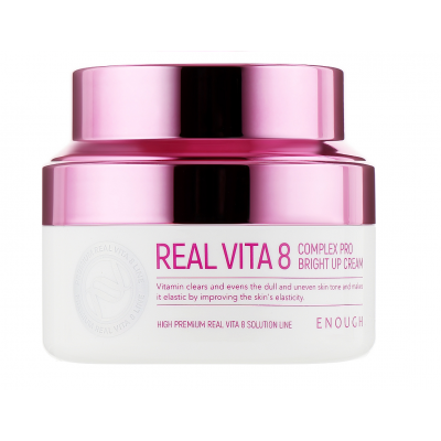 УЦІНКА! Крем для обличчя Enough Real Vita 8 Complex Bright Up Cream поживний з вітамінами 50 мл БЕЗ УПАКОВКИ