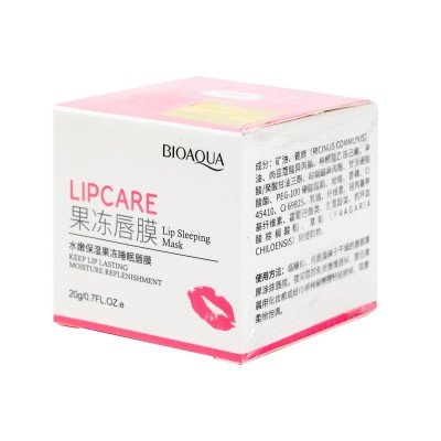 Нічна маска для губ BIOAQUA Lip Sleeping Mask з екстрактом полуниці 20 г