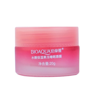 Нічна маска для губ BIOAQUA Lip Sleeping Mask з екстрактом полуниці 20 г