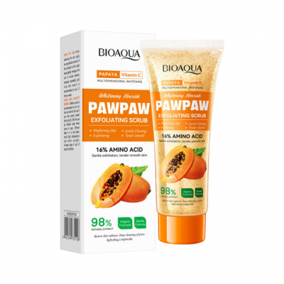 Скраб для обличчя BIOAQUA Papaya Vitamin C з освітлюючим та відлущувальним ефектом 100 г