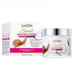 Нічна маска для обличчя SADOER Snail Reorganize Collagen зволожуюча, омолоджуюча 110 г