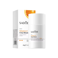 Глиняна маска-стик для обличчя SADOER Vitamin C для глибокого очищення пор 40 г