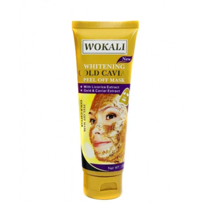 Золота маска для обличчя Wokali Whitening Gold Caviar Peel of Mask WKL403