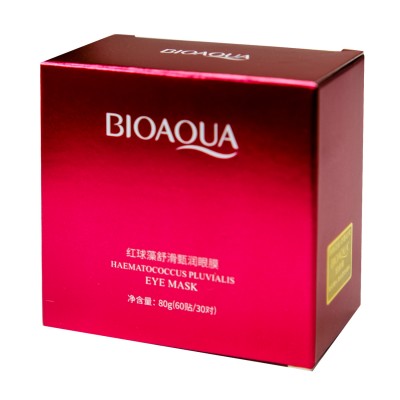 Гідрогелеві патчі під очі BIOAQUA Haematococcus Pluvialis Eye Mask з астаксантином 60 шт