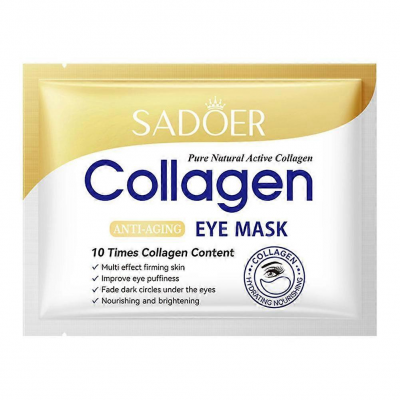 Гідрогелеві патчі під очі SADOER Collagen Multi-Effect антивікові, зміцнюючі 7.5 г