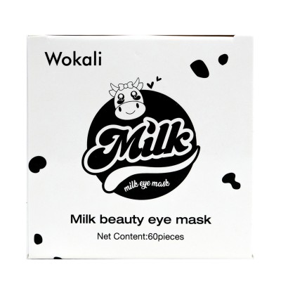 Омолаживающие гидрогелевые патчи под глаза Wokali Milk Eye Mask 60 шт