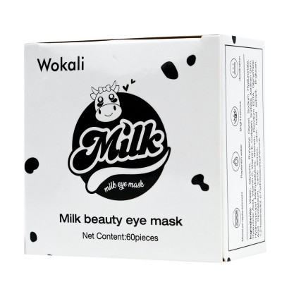 Омолаживающие гидрогелевые патчи под глаза Wokali Milk Eye Mask 60 шт