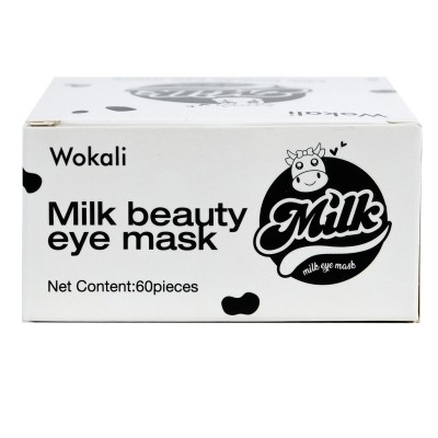 Омолаживающие гидрогелевые патчи под глаза Wokali Milk Eye Mask 60 шт
