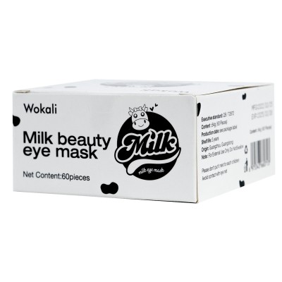 Омолаживающие гидрогелевые патчи под глаза Wokali Milk Eye Mask 60 шт
