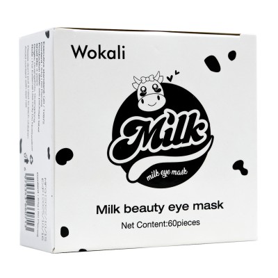 Омолаживающие гидрогелевые патчи под глаза Wokali Milk Eye Mask 60 шт