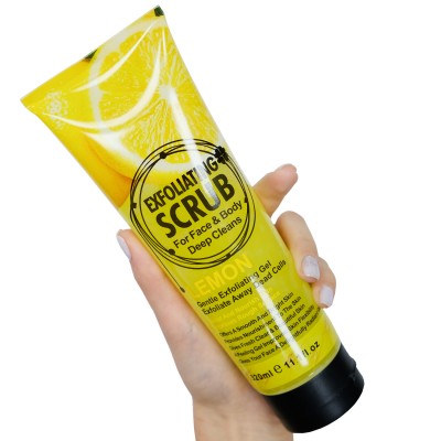 Cкраб для обличчя і тіла Wokali Lemon Face and Body Exfoliating Scrub WKL577 320 мл