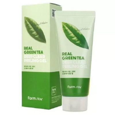 Пілінг-гель для обличчя Farm Stay Real Green Tea Clear Peeling Gel з екстрактом зеленого чаю 100 мл