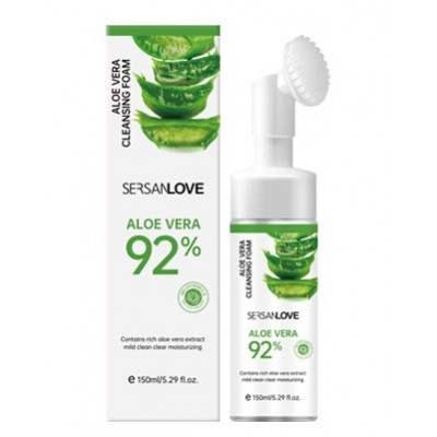 Пінка-мус для вмивання SERSANLOVE Aloe Vera Cleansing Foam з екстрактом алое вера 150 мл