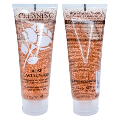 Гель-скраб для вмивання Wokali Rose Foaming Facial Wash Scrub WKL587 170 мл