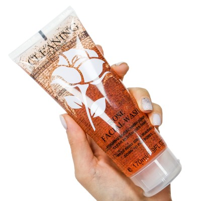 Гель-скраб для вмивання Wokali Rose Foaming Facial Wash Scrub WKL587 170 мл