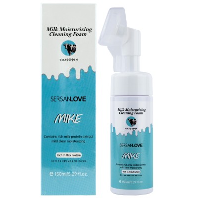 Пінка-мус для вмивання SERSANLOVE Milk Moistutizing Cleansing Foam з екстрактом молочка 150 мл