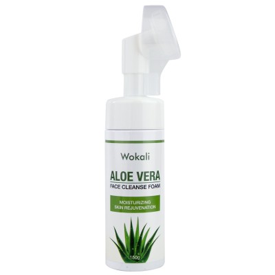 Пінка-мус для вмивання Wokali Aloe Vera Face Cleanse Foam з екстрактом алое вера 150 мл