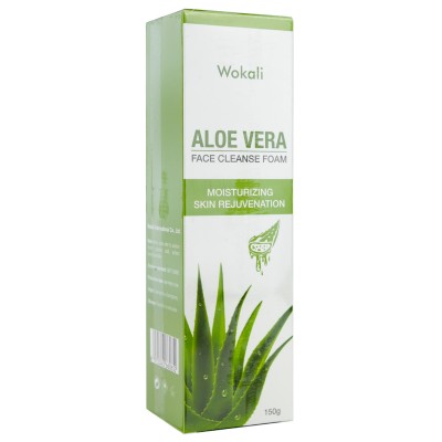 Пінка-мус для вмивання Wokali Aloe Vera Face Cleanse Foam з екстрактом алое вера 150 мл