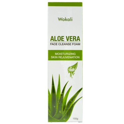 Пінка-мус для вмивання Wokali Aloe Vera Face Cleanse Foam з екстрактом алое вера 150 мл