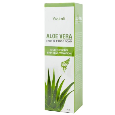 Пінка-мус для вмивання Wokali Aloe Vera Face Cleanse Foam з екстрактом алое вера 150 мл