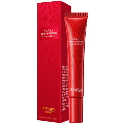 Крем для кожи вокруг глаз BIOAQUA Snails увлажняющий с красным женьшенем 20 г