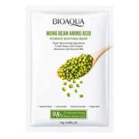 Тканинна маска для обличчя BIOAQUA Mung Bean Amino Acid зволожуюча, відновлююча 25 г