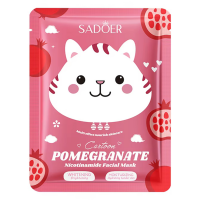 Тканинна маска для обличчя SADOER Cartoon Pomegranate Nicotinamide 25 г