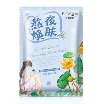 Тканевая маска для лица BIOAQUA Natural Extract Water Lily Moist Mask с экстрактом водяной лилии 30 г