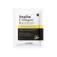 Тканинна маска для обличчя SADOER Snail Collagen антивікова з муцином равлики та колагеном 25 г