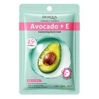 Тканинна маска для обличчя BIOAQUA Avocado + Vitamin E зволожуюча 25 г