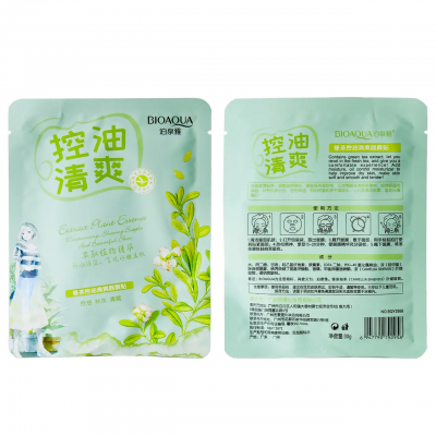 Тканинна маска BIOAQUA Extract Plant Essence Green Tea 30 г