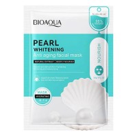 Тканинна маска для обличчя BIOAQUA Pearl освтілююча, омолоджуюча 30 г