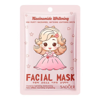 Тканинна маска для обличчя SADOER Niacinamide Whitening, що освітлює з ніацинамідом 25 г