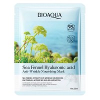 Тканинна маска для обличчя BIOAQUA Sea Fennel Hyaluronic Acid антивікова, живильна 25 г