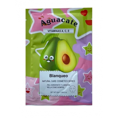 Маска для обличчя Bioska Aquacate з вітаміном А С Е відбілююча 25 мл