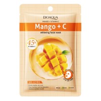 Тканинна маска для обличчя BIOAQUA Mango + Vitamin C освітлююча 25 г