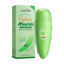 Крем для рук SADOER Aloe Vera Hyaluronic Acid зволожуючий, живильний 50 г