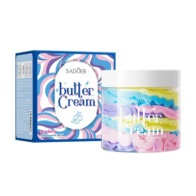 Крем-батер для тіла SADOER Blueberry & Hyaluronic Acid зволожуючий 180 г