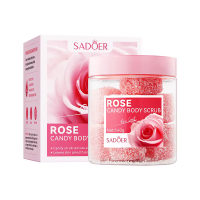 Скраб цукровий у кульках для тіла SADOER Rose Candy 140 г