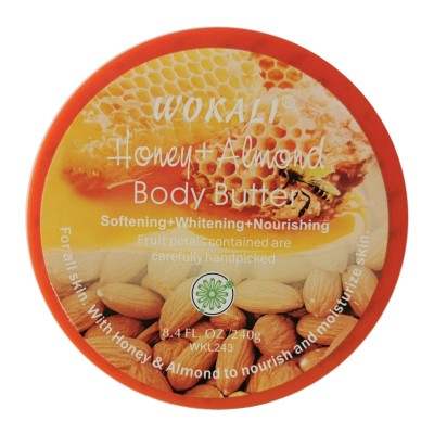 Крем для тела на основе масла Wokali Honey+Almond Body Butter WKL243