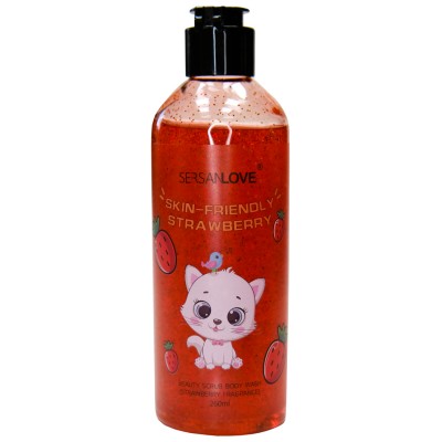 Гель-скраб для тіла SERSANLOVE Skin Friendly Strawberry з екстрактом полуниці 260 мл