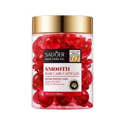Капсули для волосся SADOER Argan Oil Rose відновлення та м'якість 30 шт